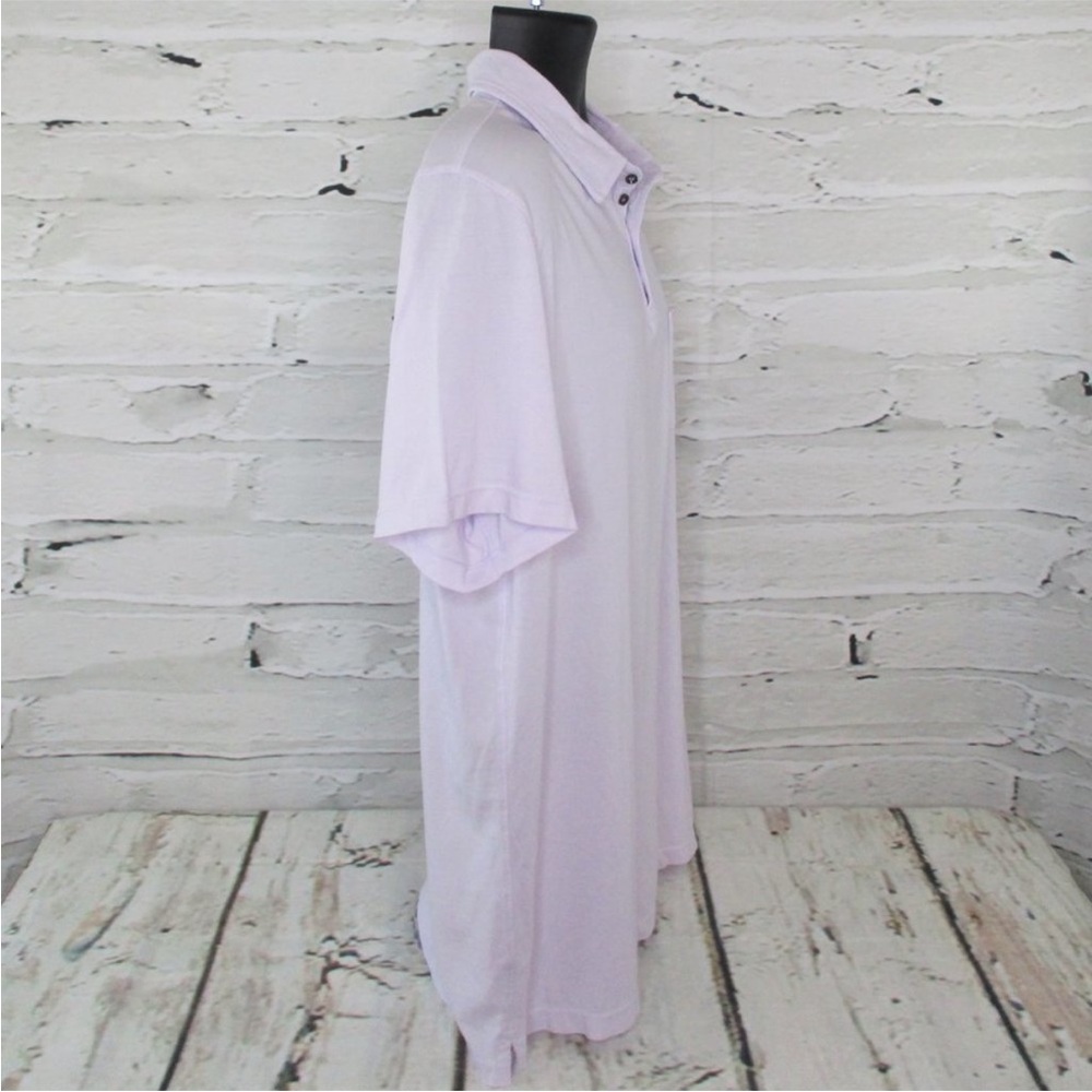 M. Singer Mens' Classic Fit Polo Shirt in Misty Lilac, NWT L - Picture 3 of 5